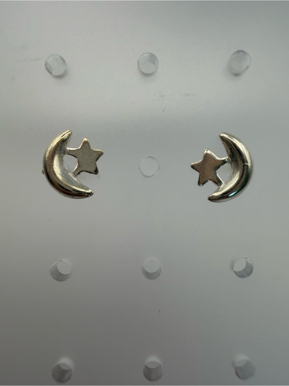Moon and Star Studs (S925)