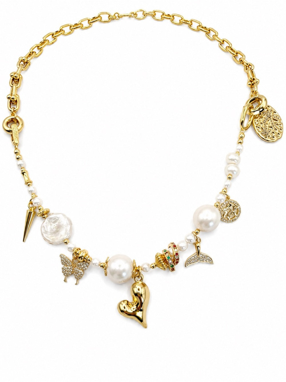 Pearl Charm Necklace (#N70)