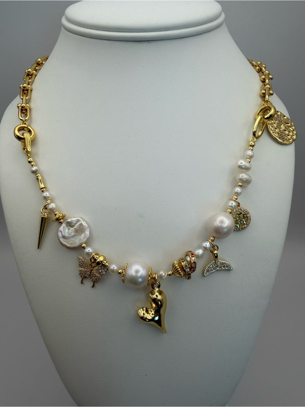 Pearl Charm Necklace (#N70)