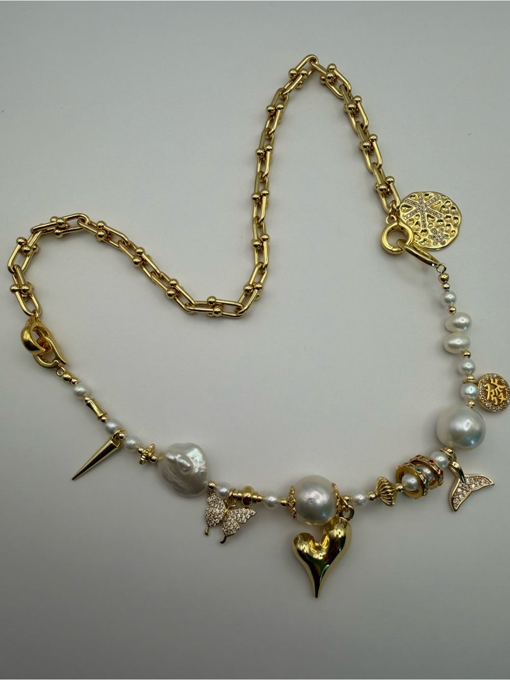 Pearl Charm Necklace (#N70)
