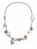 Silver Pearl Charm Necklace (N69 & N71)