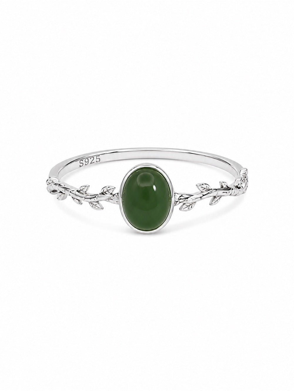 Jade Branch Ring (S925) R95