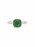 Jade Chain Link Ring (S925) R83