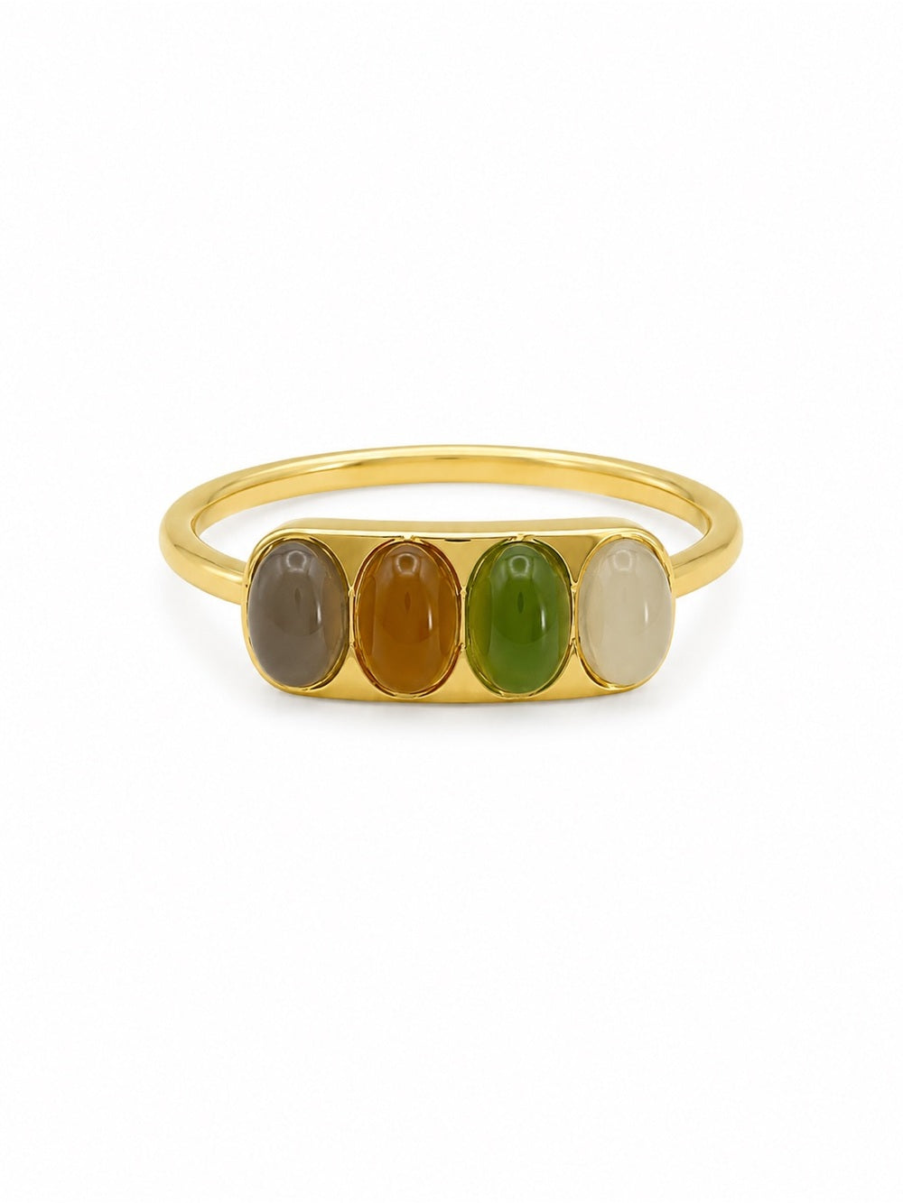 Mixed Jade Ring (S925) R100