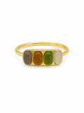 Mixed Jade Ring (S925) R100