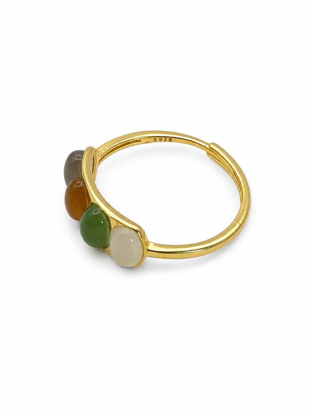 Mixed Jade Ring (S925) R100