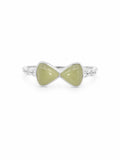 Jade Bow Ring (S925) R82