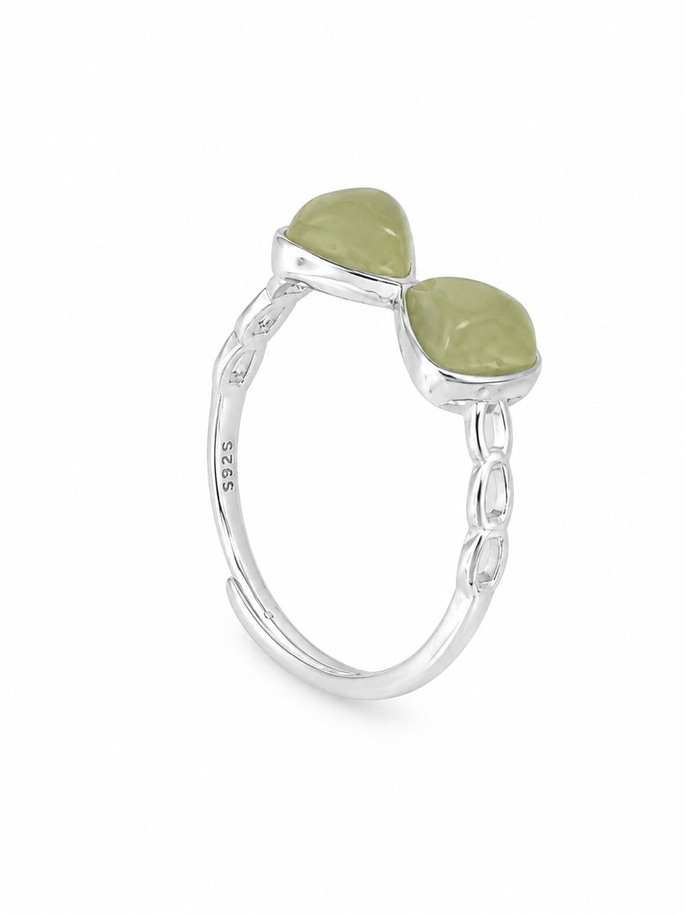 Jade Bow Ring (S925) R82