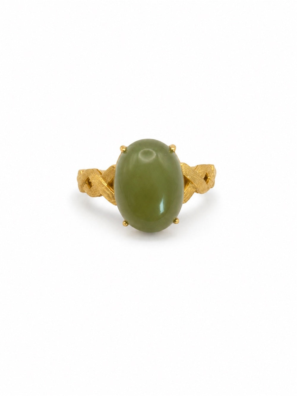 Jade Woven Ring (S925) R81