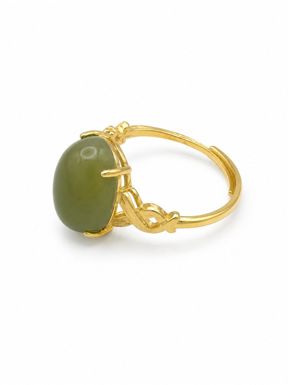 Jade Woven Ring (S925) R81