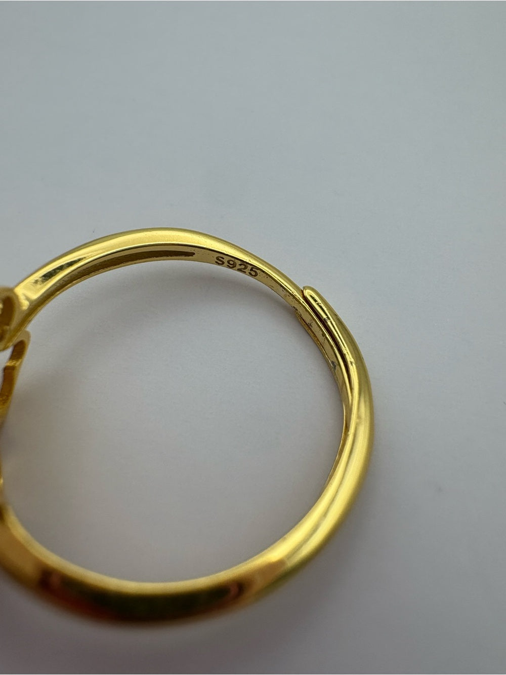 Brown Jade Clover Ring (#R75)
