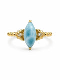 Larimar Marquise Cut Ring (#R51)