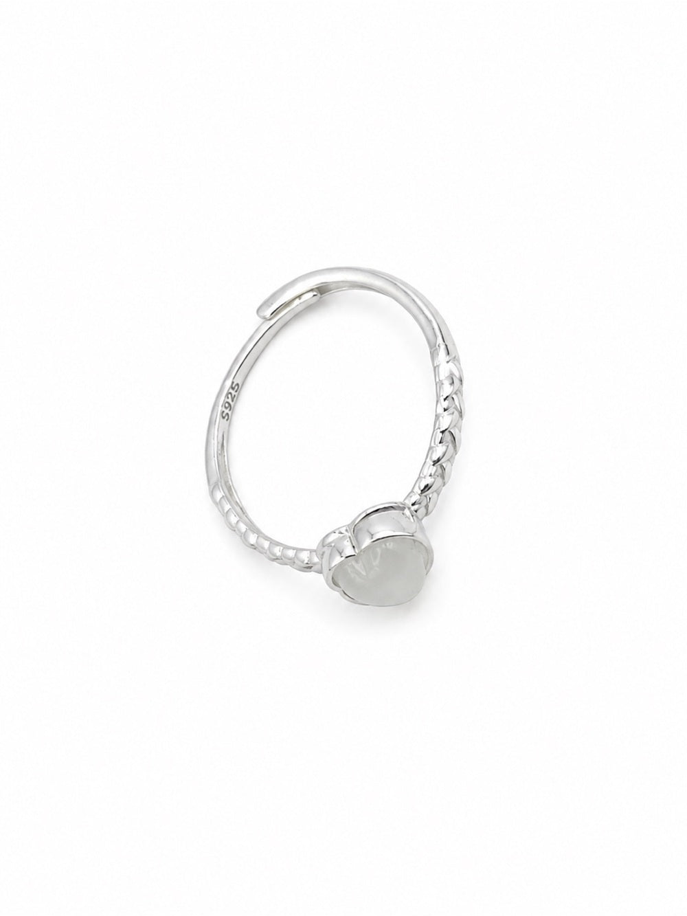Luna Jade Heart Ring (S925) R99