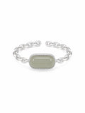 Jade Paperclip (S925) R101