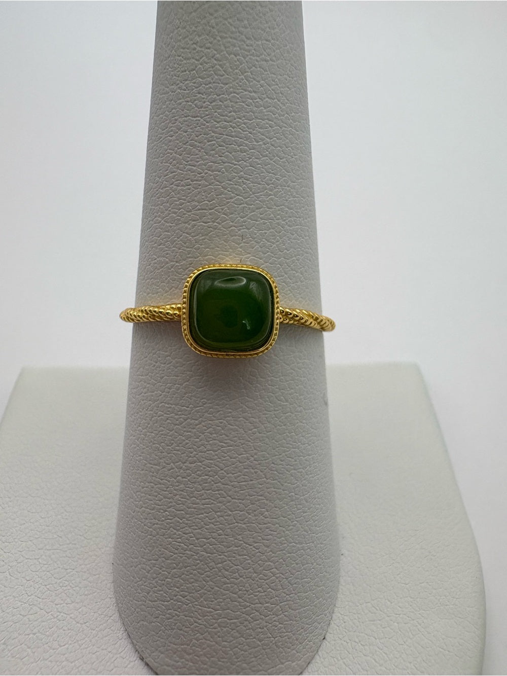 Jade Twist Band Ring (#R80)