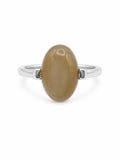 Yellow Jade Oval Ring (#R70)