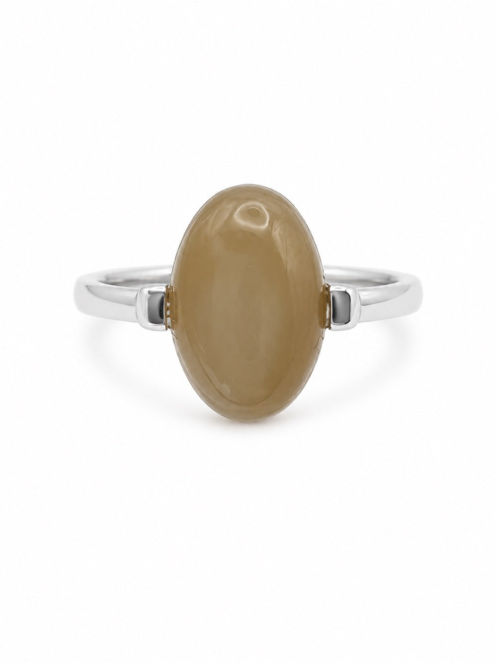 Yellow Jade Oval Ring (#R70)