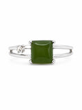 Jade Split Shank Ring (#R53)