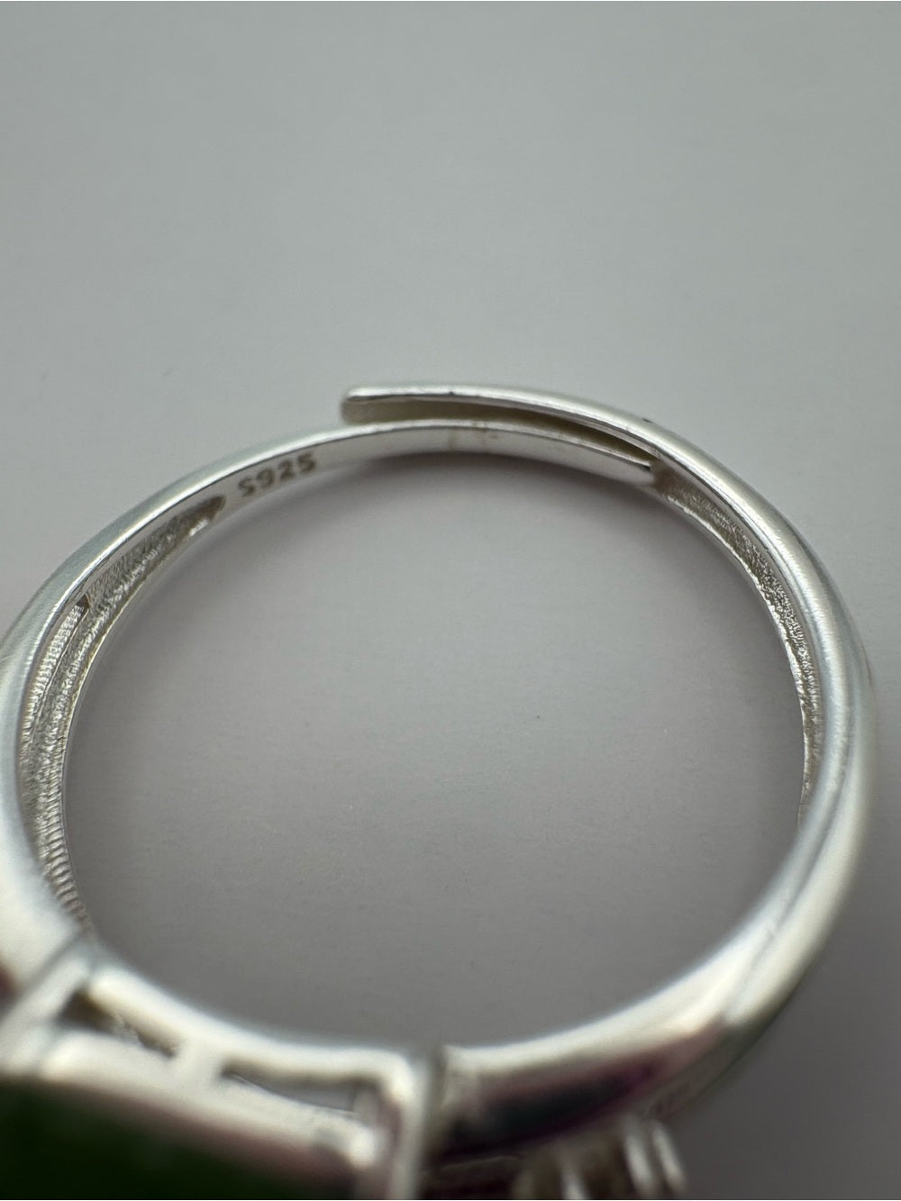 Jade Split Shank Ring (#R53)