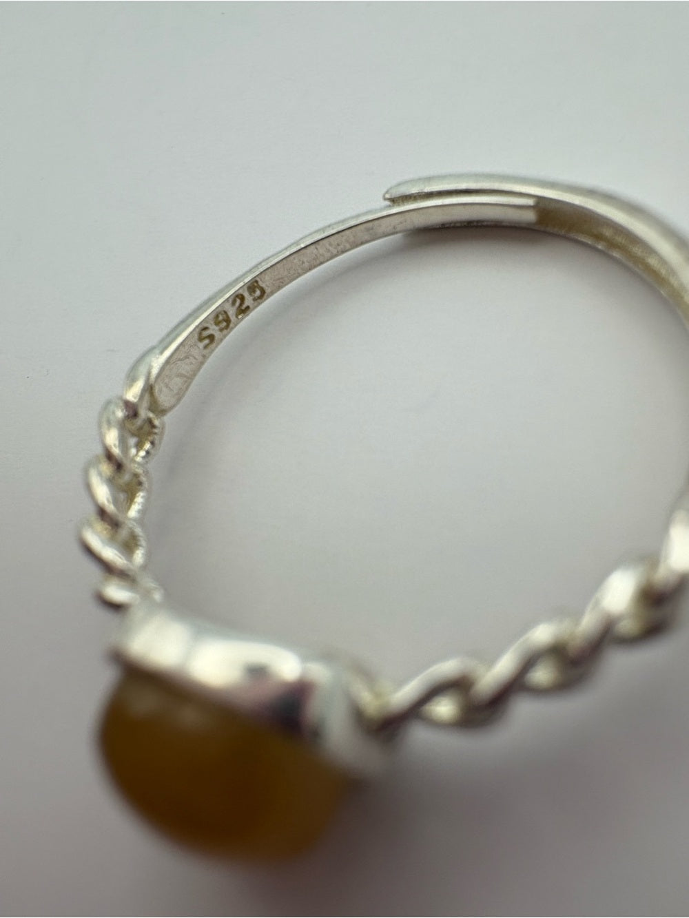 Brown Jade Woven Ring (#R79)