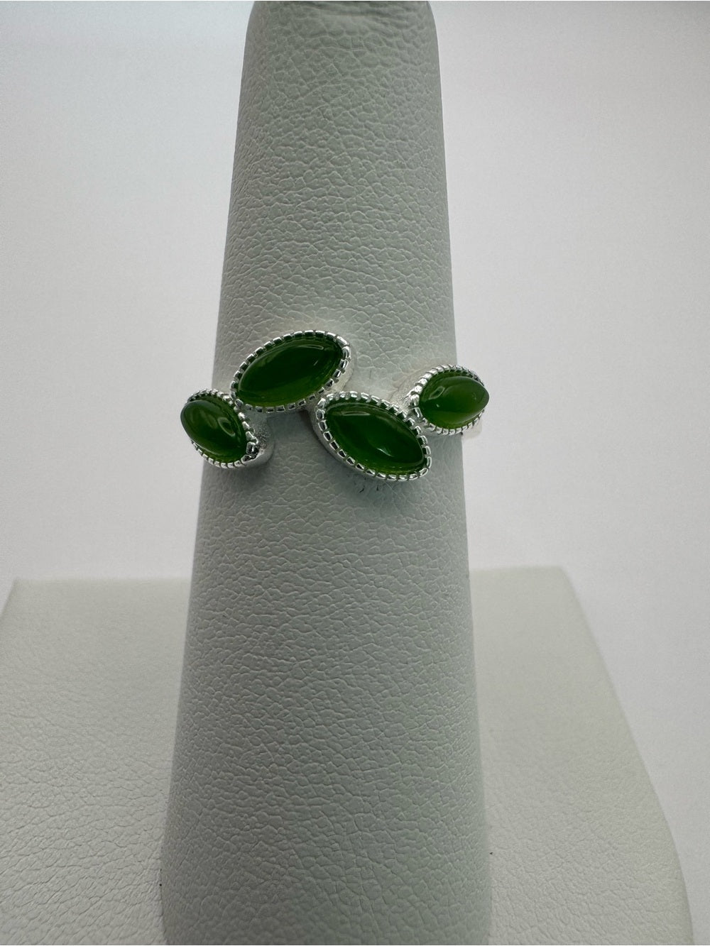Jade Leaf Ring (#R71)