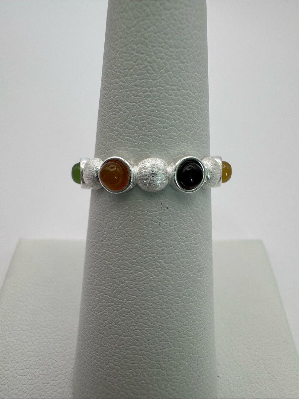 4 Colored Jade Bubble Ring (#R55)