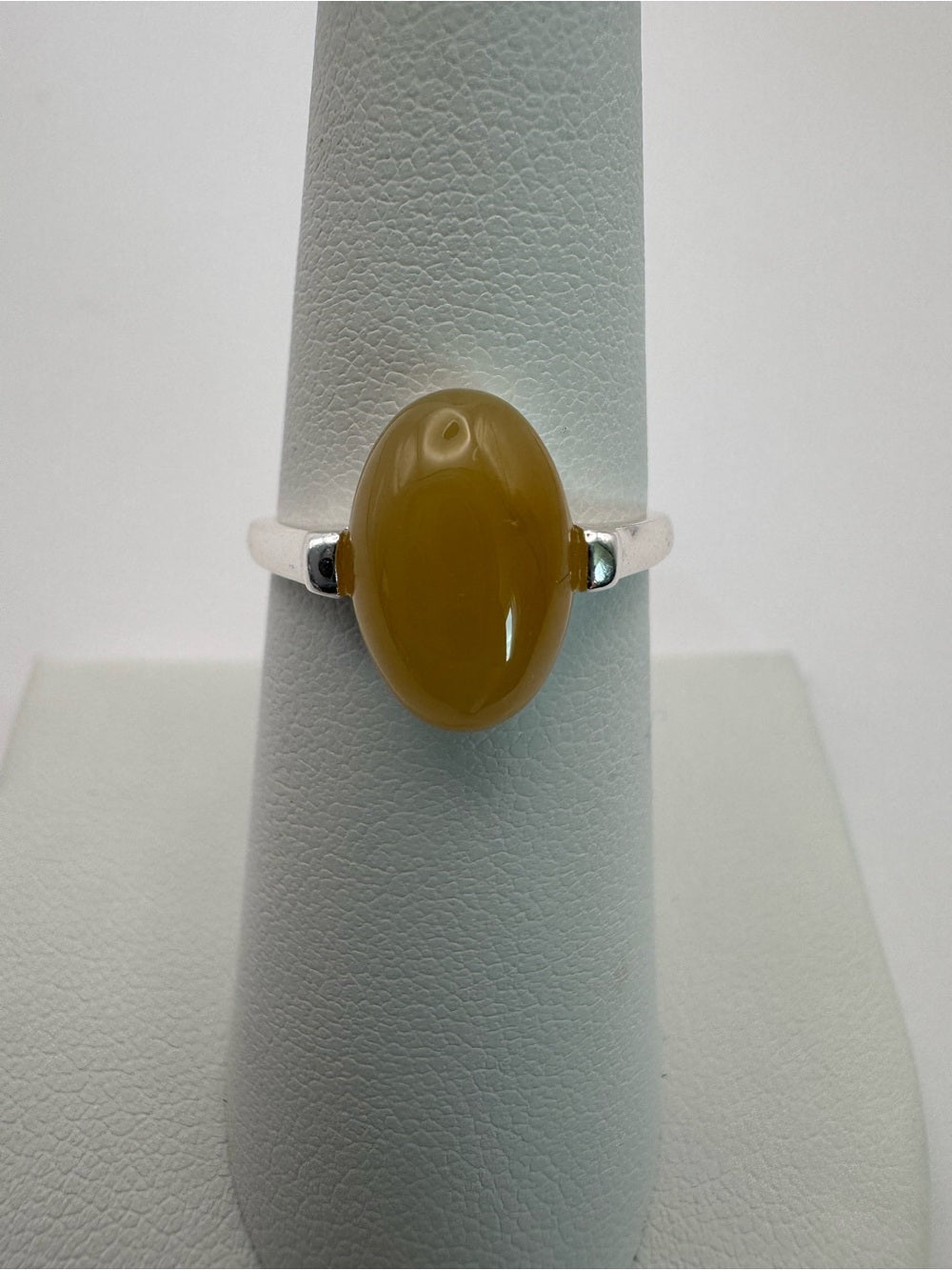 Golden Jade Oval Ring (#R61)