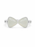 Luna Jade Bow Ring (#R77)