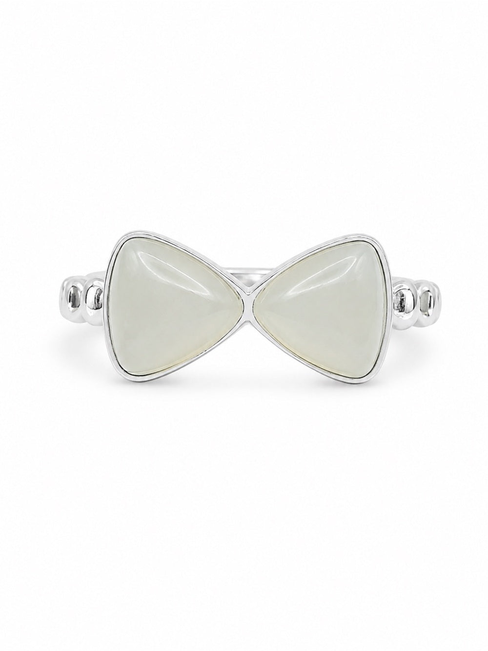 Luna Jade Bow Ring (#R77)