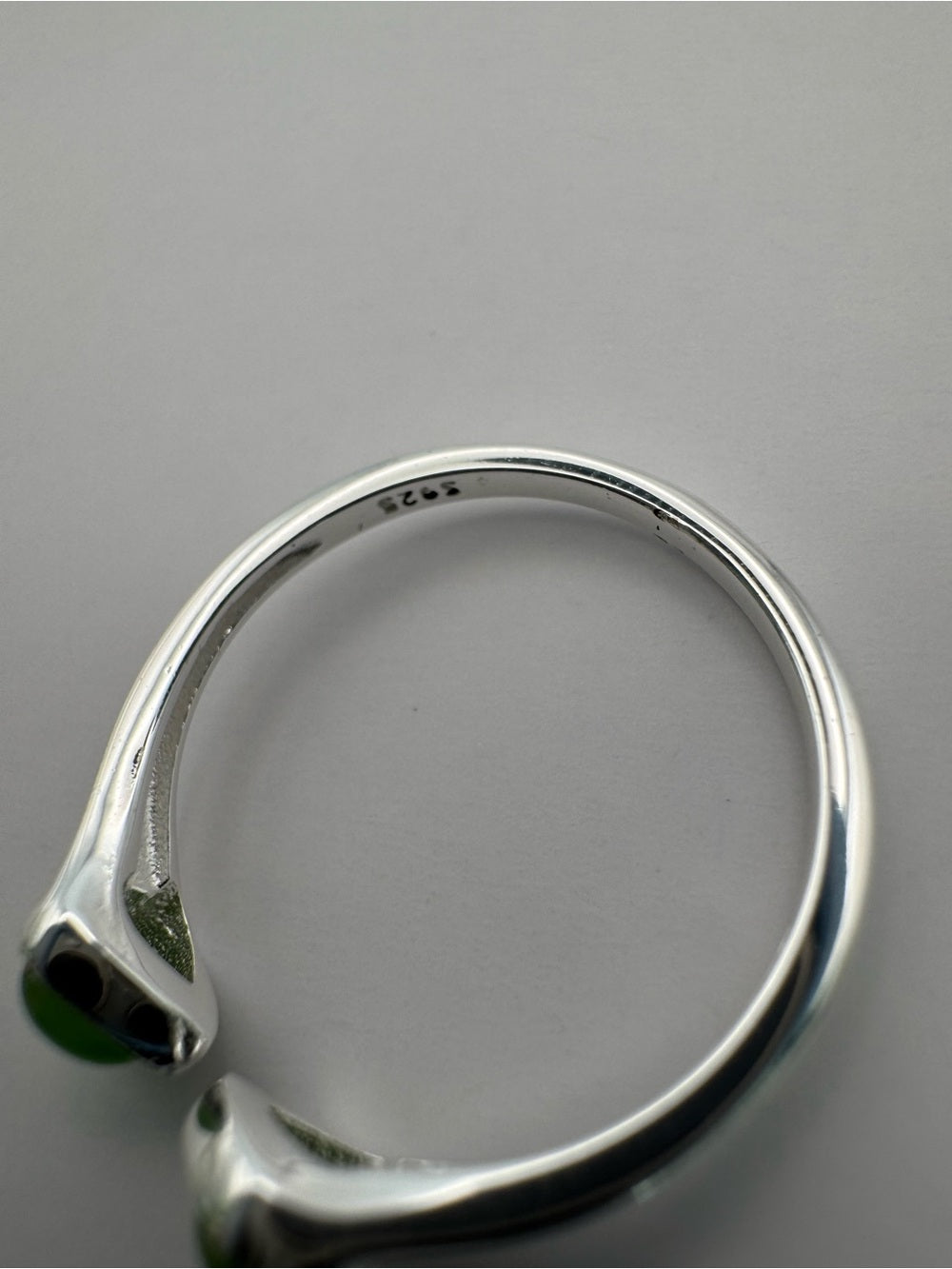 Jade Double Heart Ring (#R76)