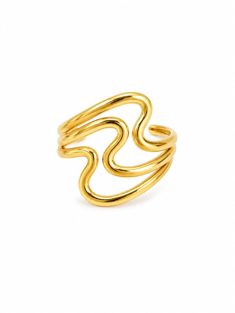 Gold Wave Ring