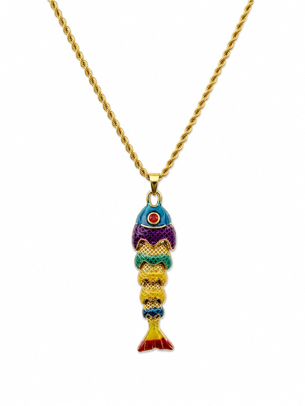 Rainbow Fish Necklace (Style 3)