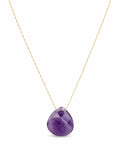 Amethyst Teardrop Necklace