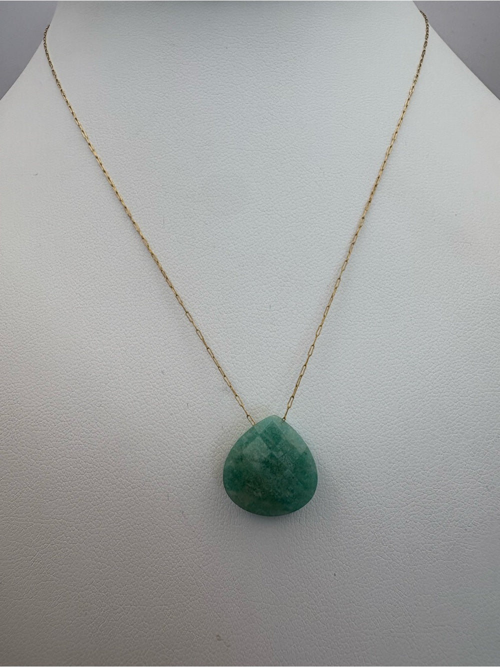 Amazonite Teardrop Necklace