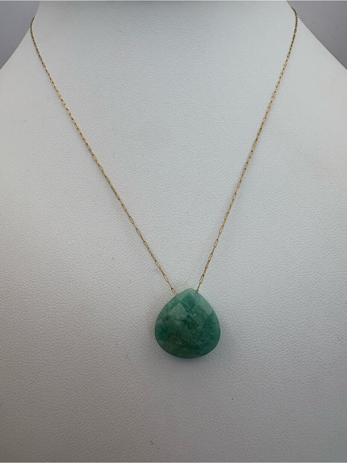 Amazonite Teardrop Necklace