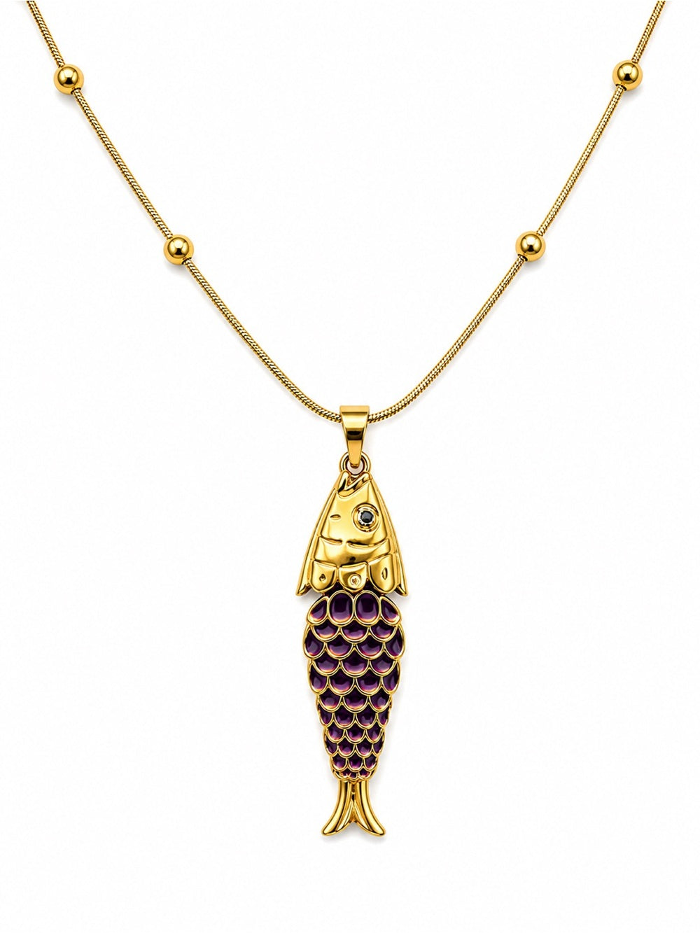 Bubbles Fish Necklace (Style 6)