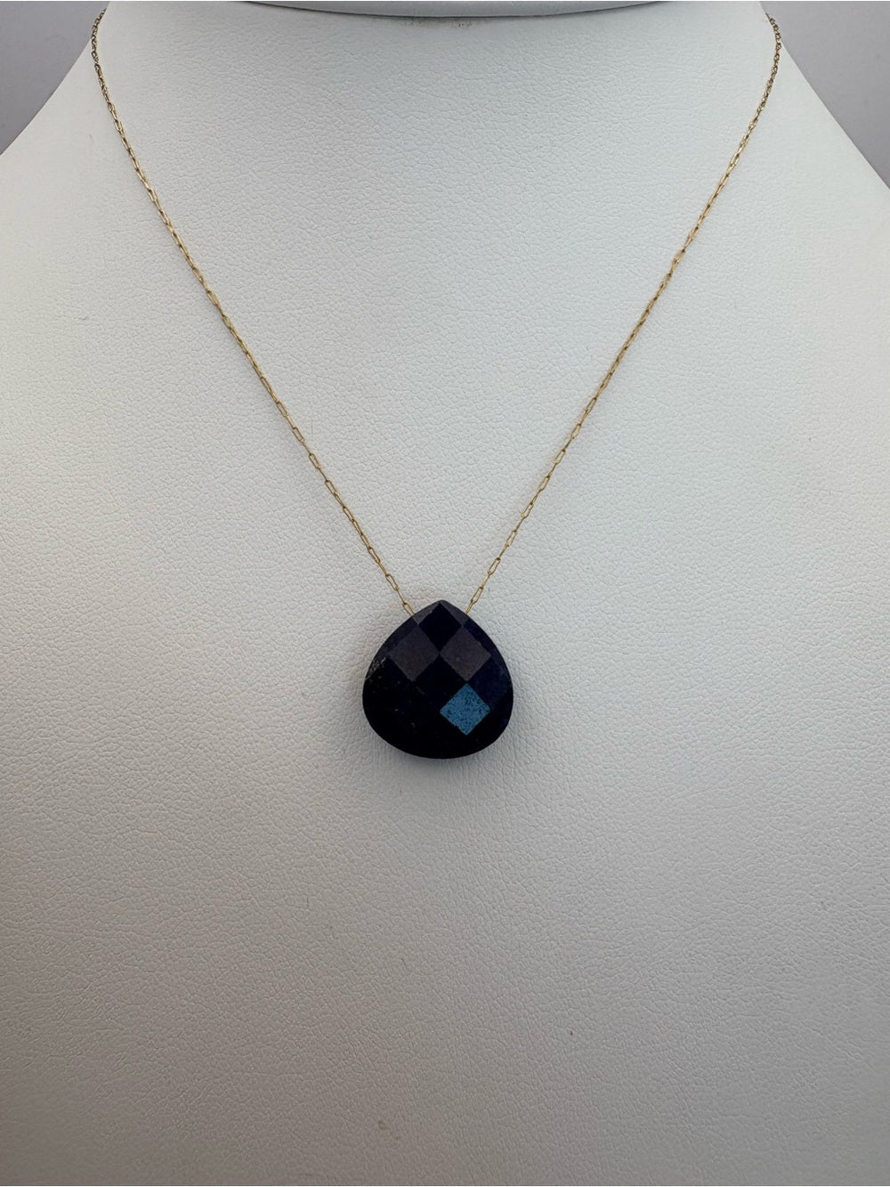 Lapis Teardrop Necklace