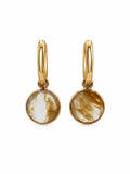 Golden Healer Coin Dangle Earrings