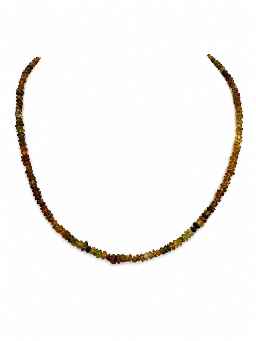 Rainbow Tourmaline Gemstone Necklace (S925)
