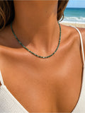 Emerald Gemstone Necklace (S925)