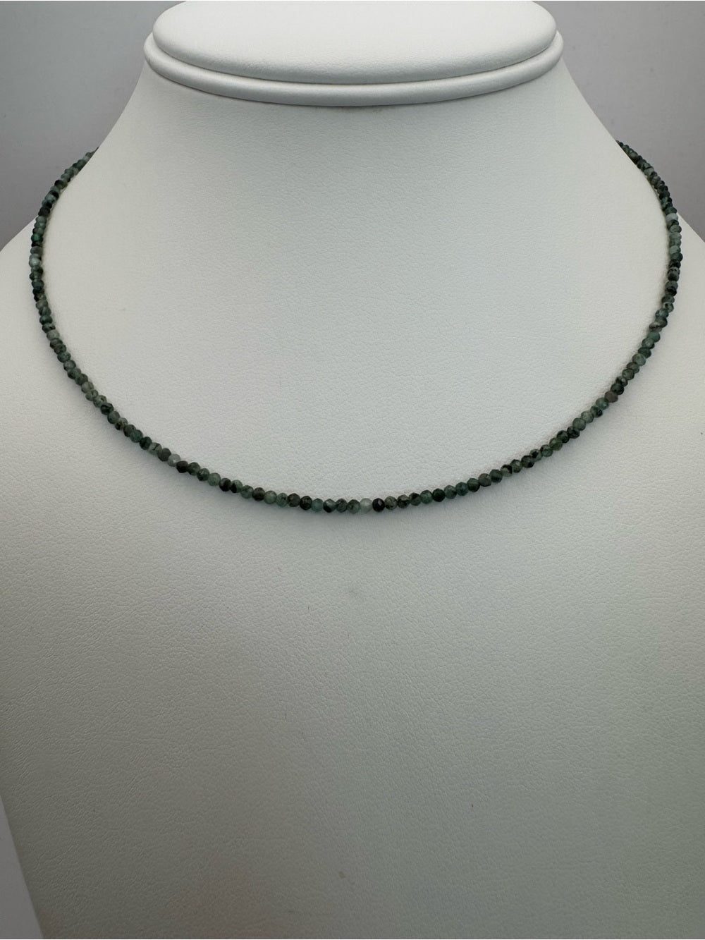 Emerald Gemstone Necklace (S925)