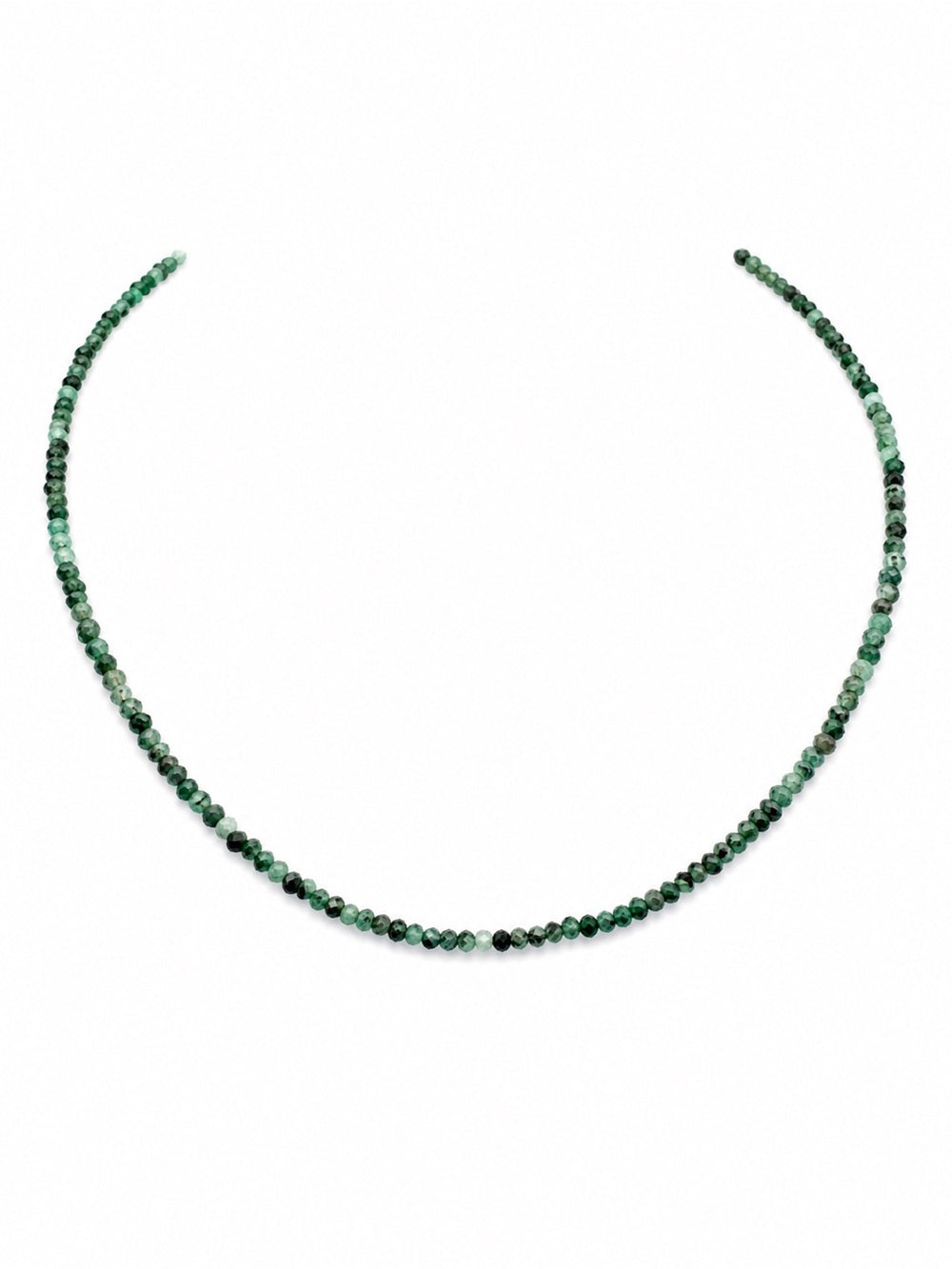 Emerald Gemstone Necklace (S925)