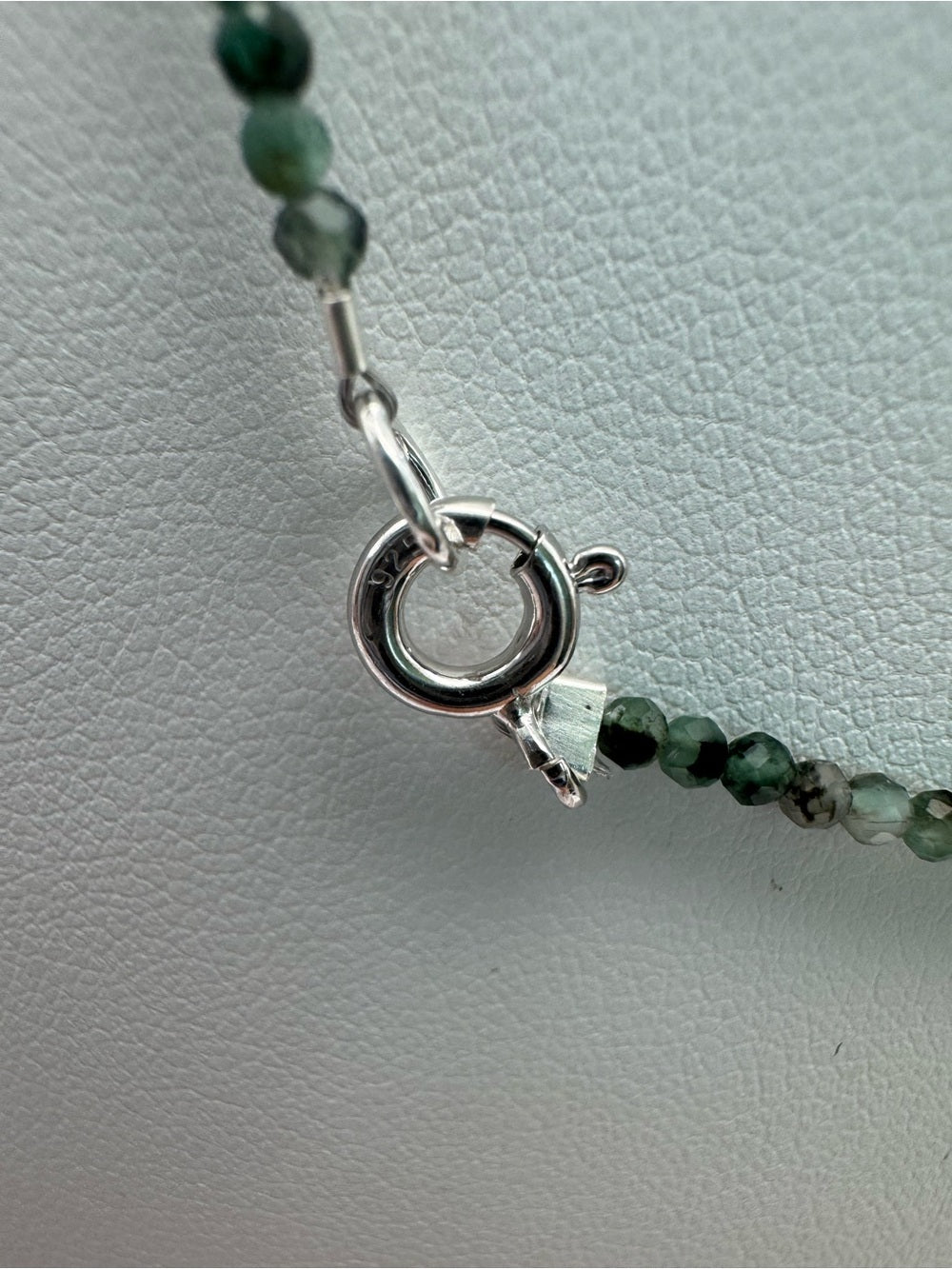 Emerald Gemstone Necklace (S925)