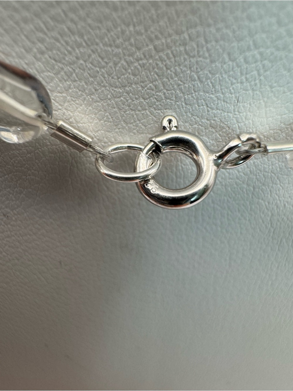 Clear Quartz Dewdrop Gemstone Necklace (S925)