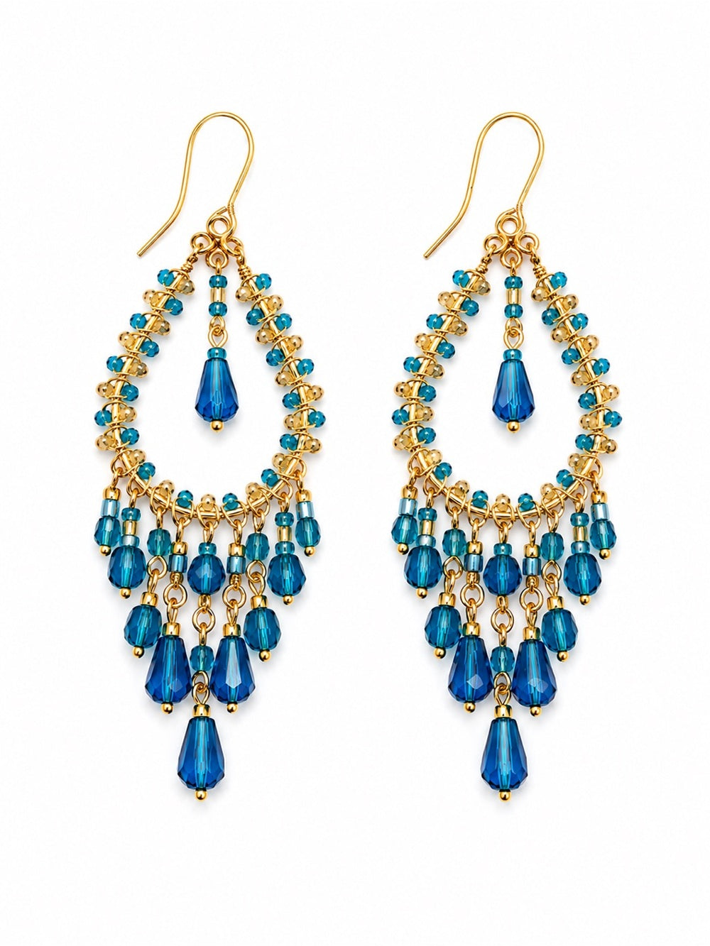 Cobalt Chandelier Earrings