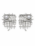 Freshwater Pearl Lace Studs (#E125)