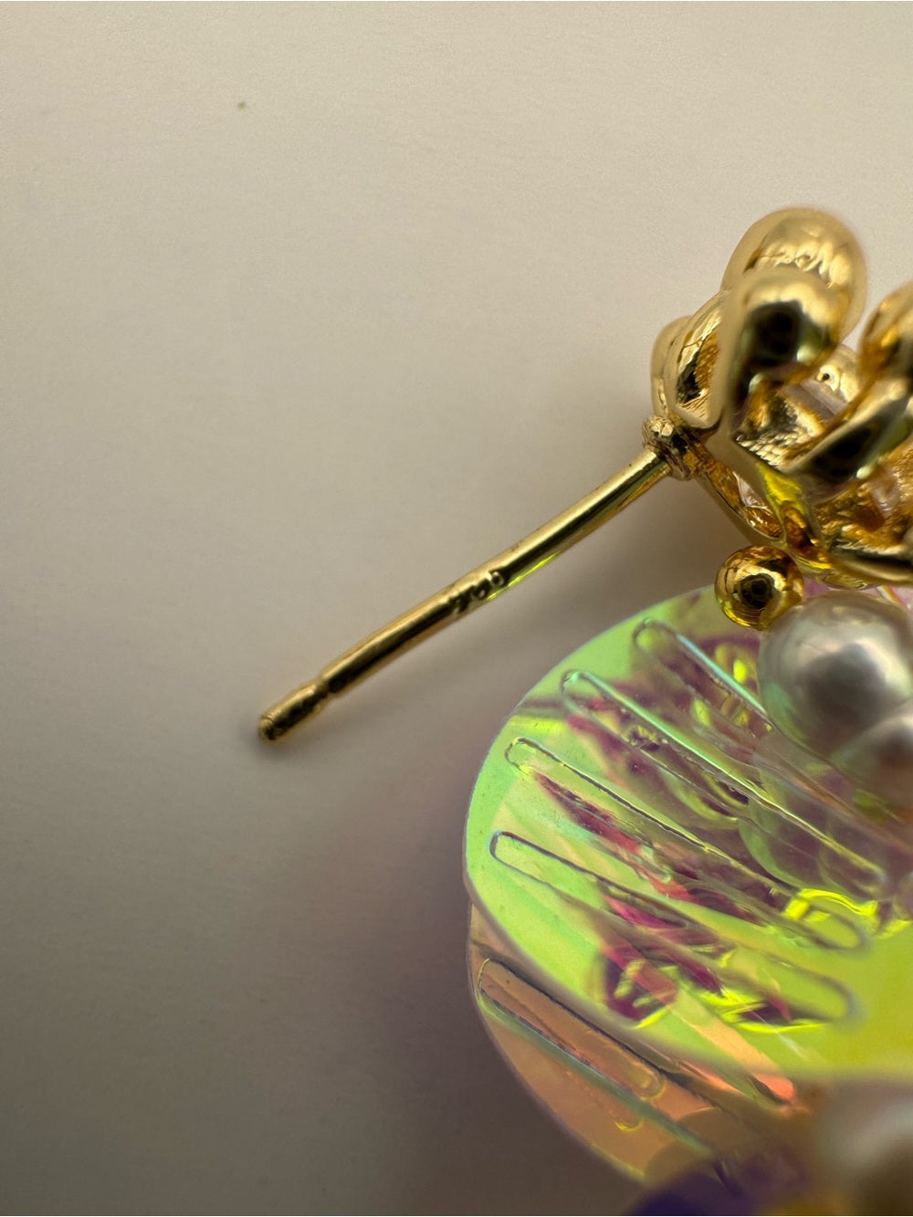 Iridescent Petal Earrings (E126)