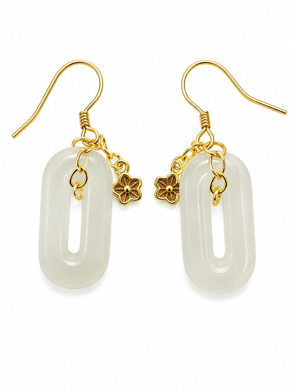 Jade Blossom Earrings (#E110)