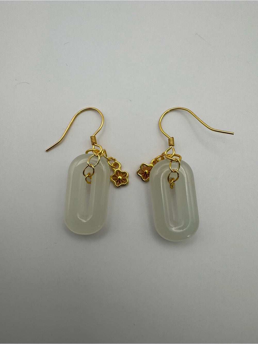 Jade Blossom Earrings (#E110)
