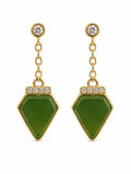 Kite Jade Dangle Earrings (E103)